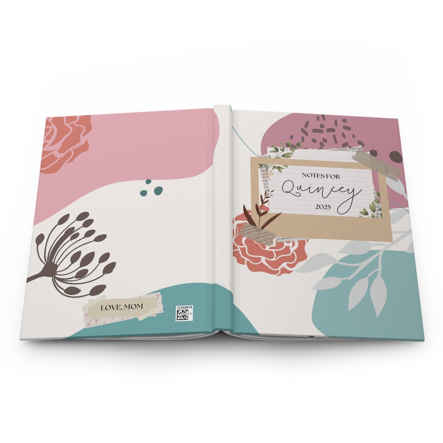 Personalized Notes to my Daughter Hardcover Journal | Mother Daughter Notes