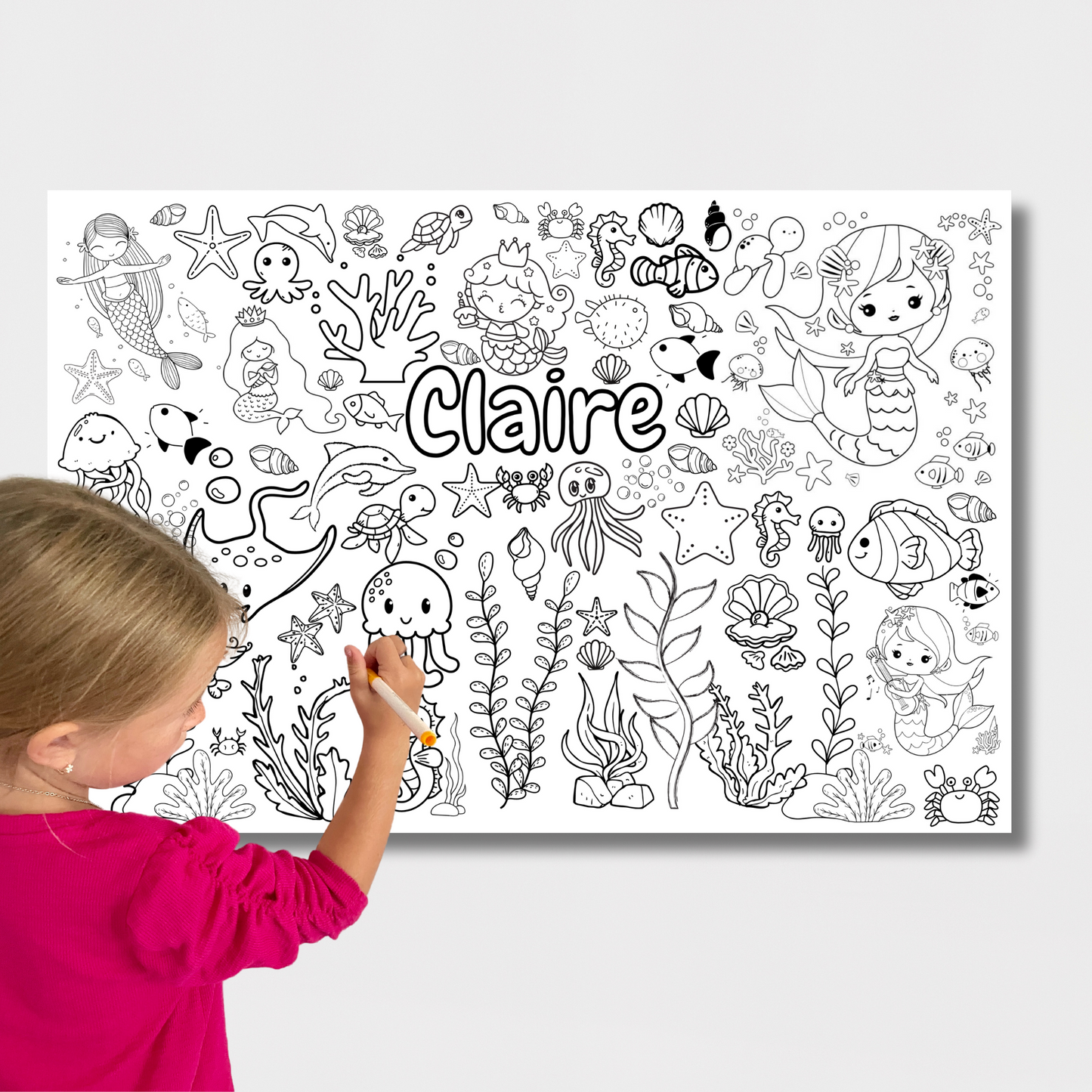 Underwater Fun | Custom Coloring Page
