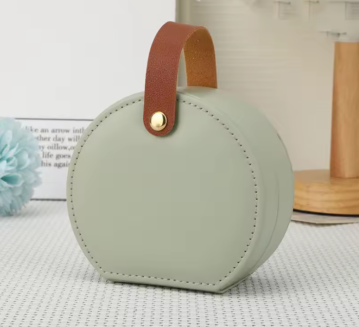 Round Travel Jewelry Box