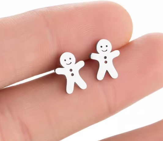 Gingerbread Men Studs