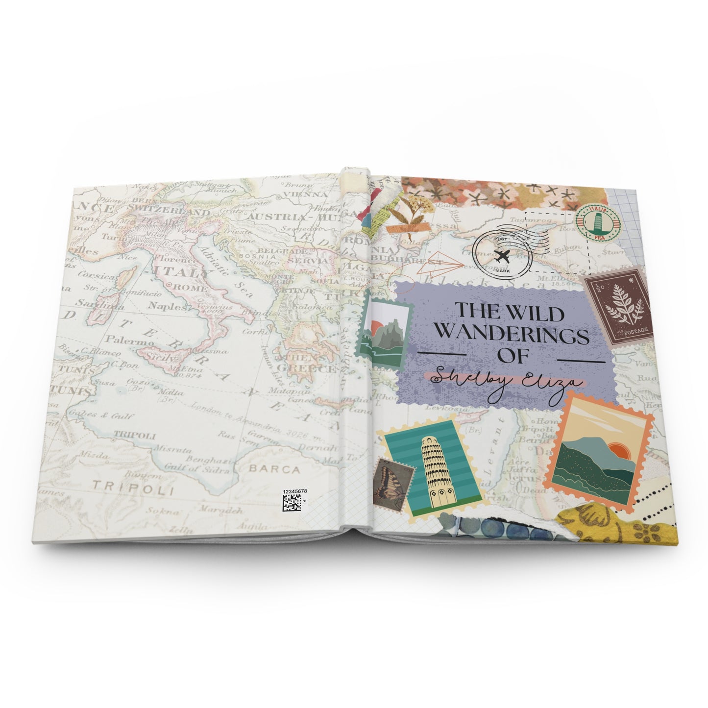 Personalized Adventure Wanderlust Hardcover Journal | Custom Travel Diary