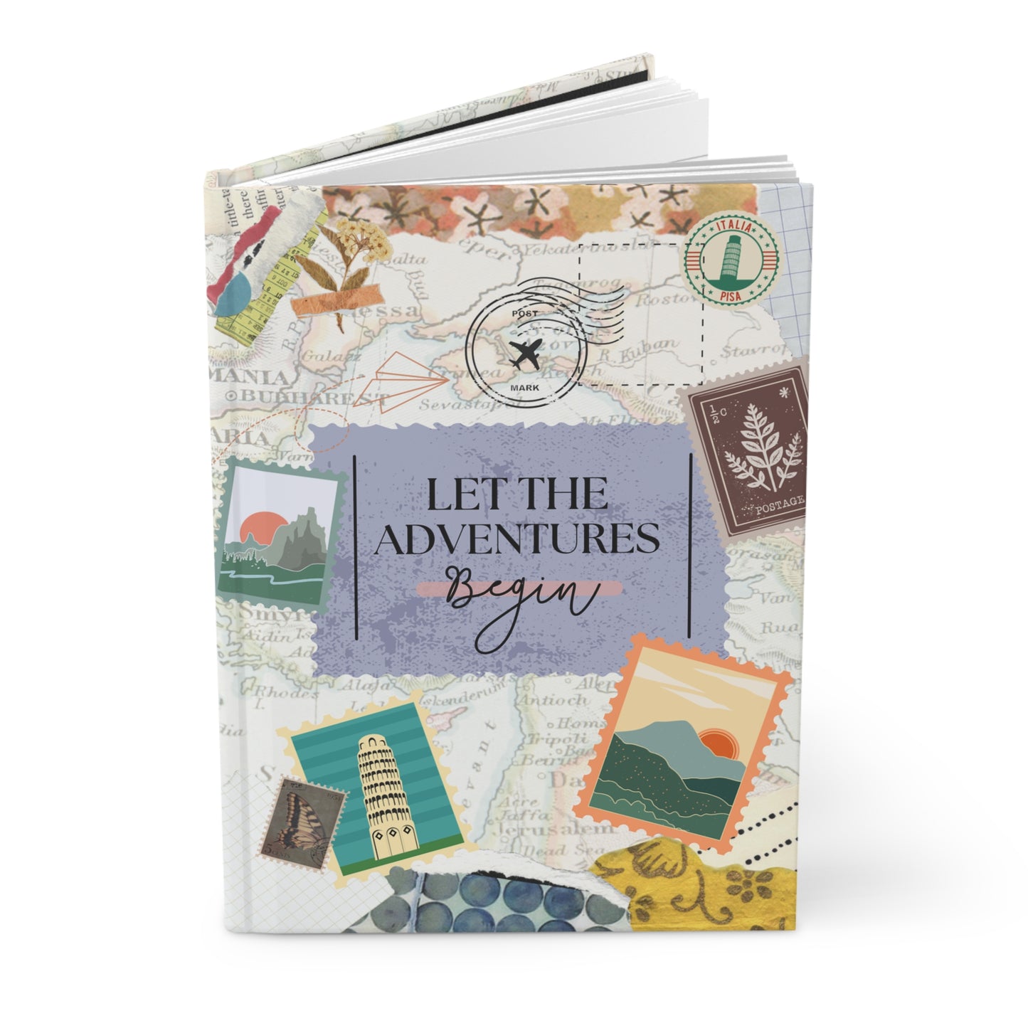 Let the Adventures Begin Hardcover Journal or Notebook