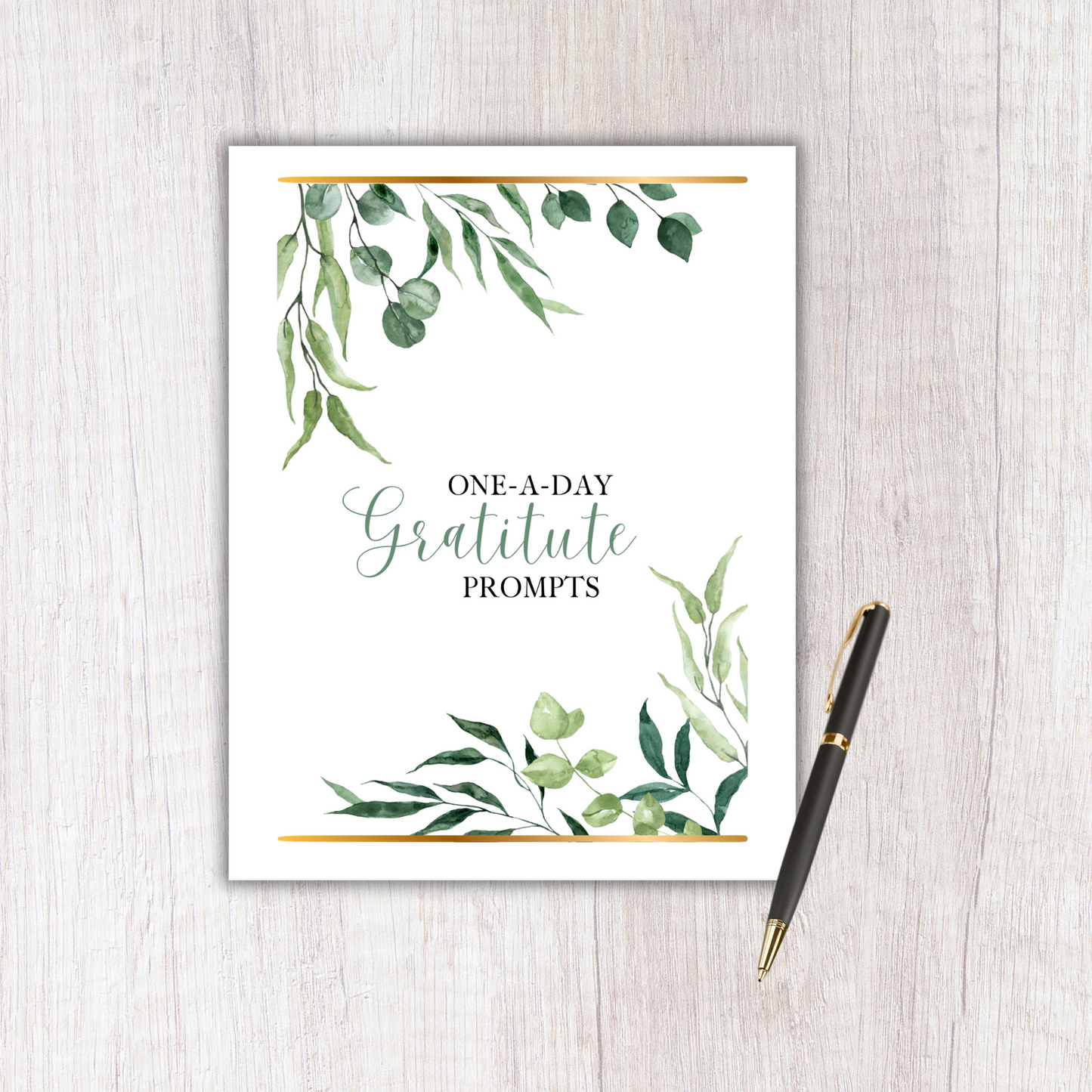 One-A-Day Gratitude Journal | Digital Download