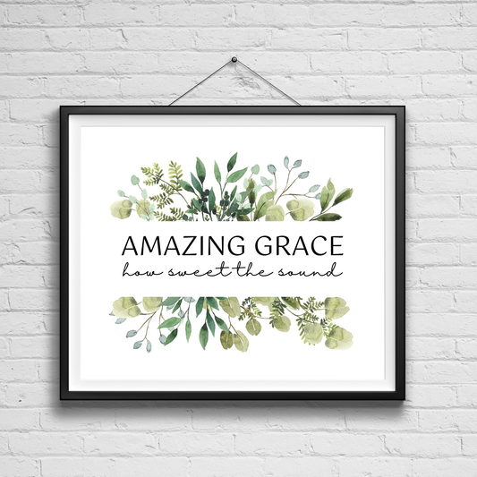 Amazing Grace Art Print | Wall Decor