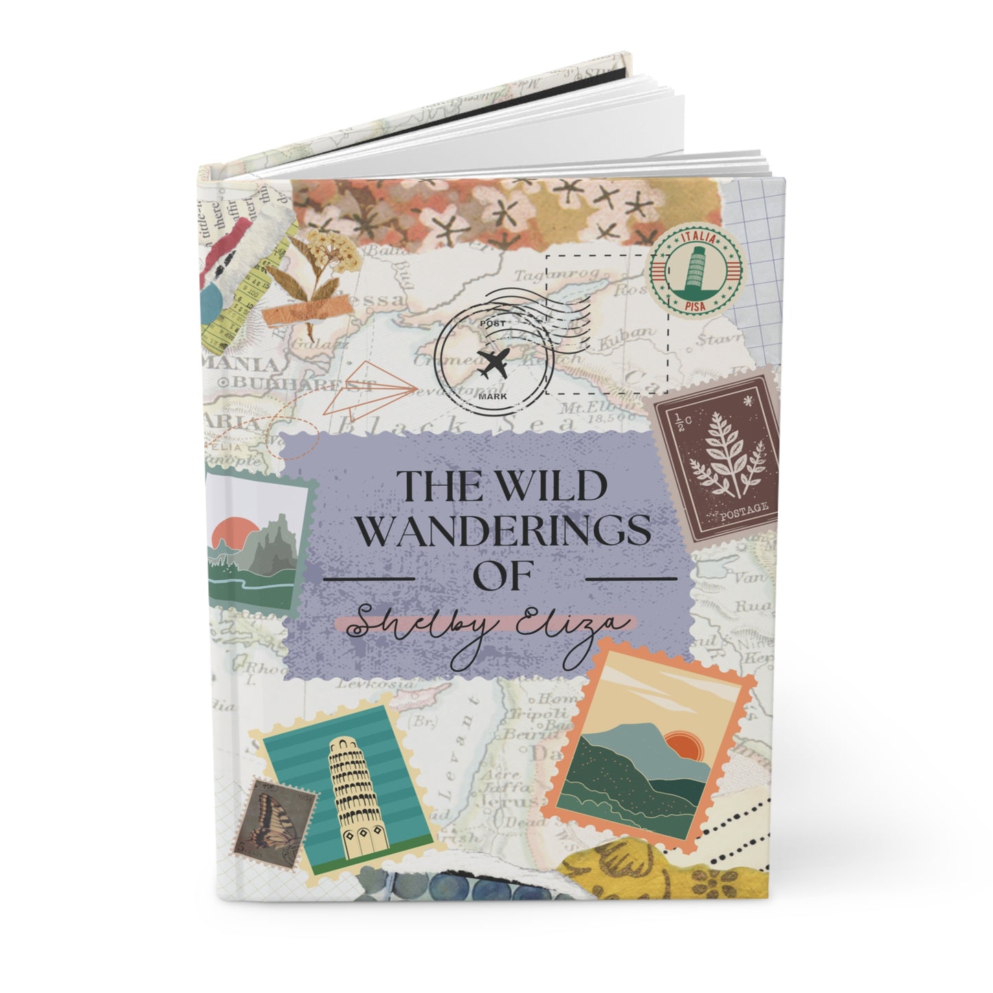 Personalized Adventure Wanderlust Hardcover Journal | Custom Travel Diary