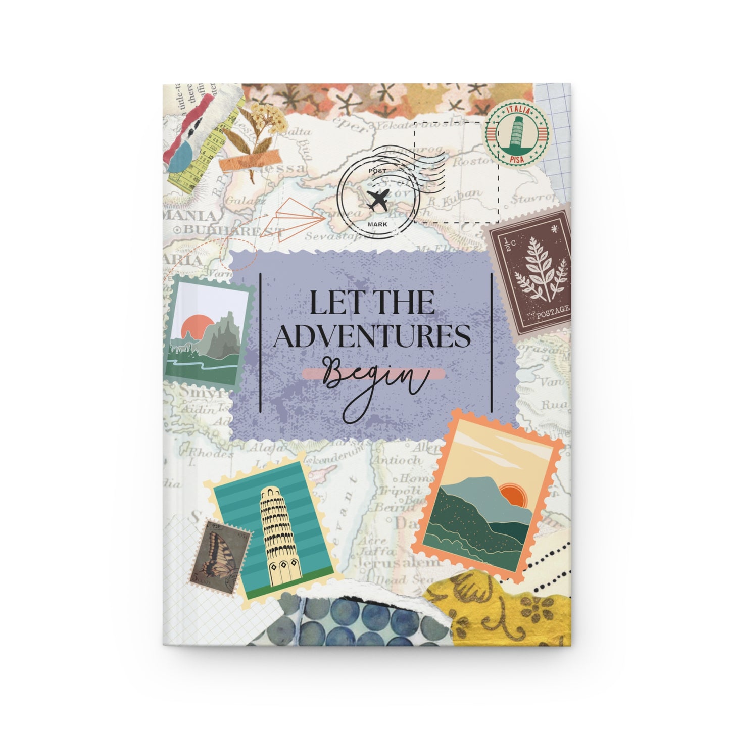 Let the Adventures Begin Hardcover Journal or Notebook