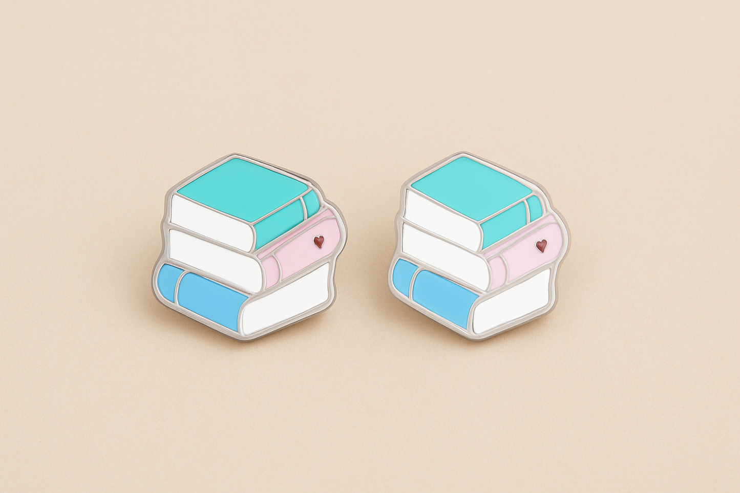 Book Lover Studs | Screw backs