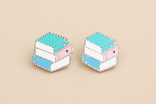Book Lover Studs | Screw backs