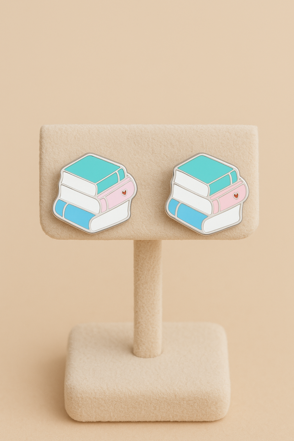 Book Lover Studs | Screw backs