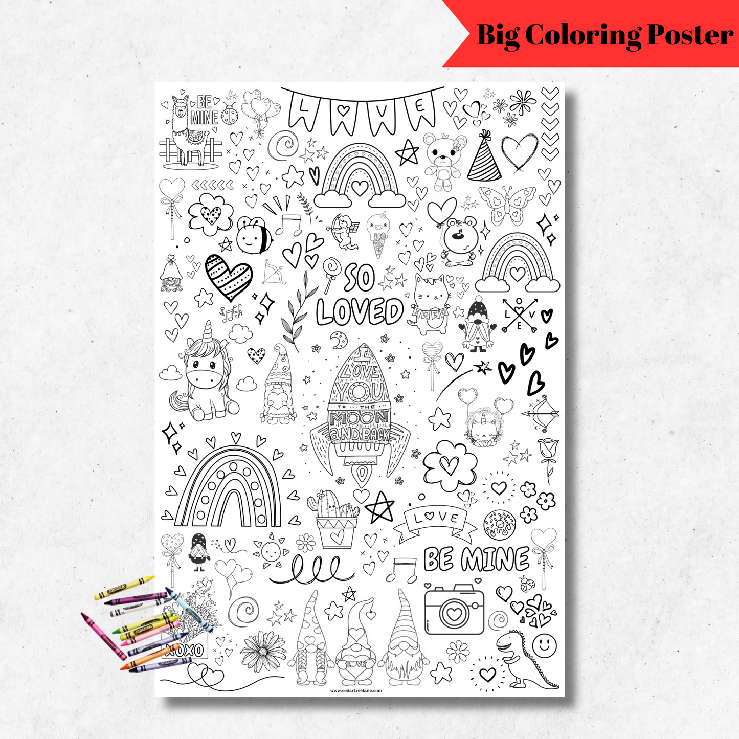 So Loved Coloring Poster | 24x36"