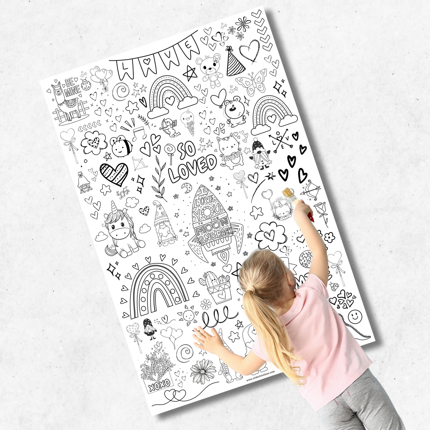 So Loved Coloring Poster | 24x36"