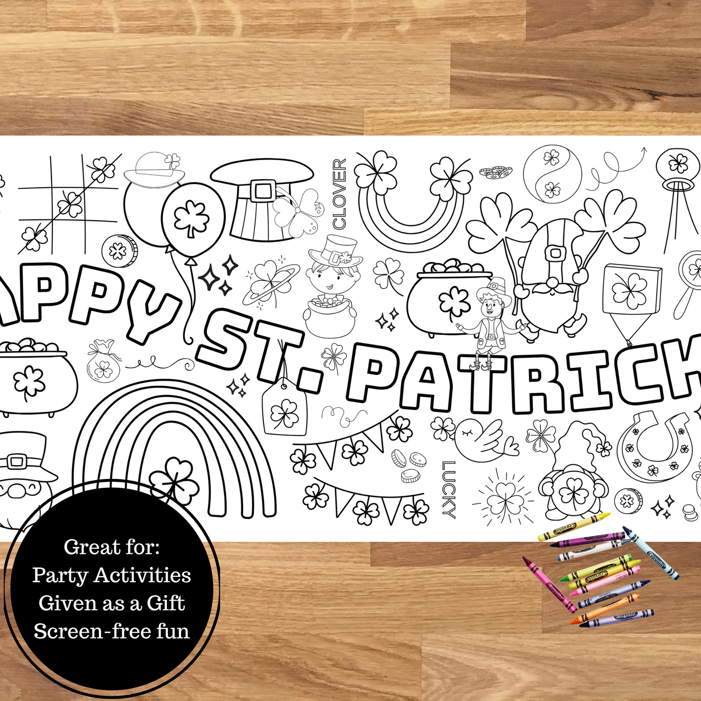 St Patrick's Day Table Runner | 18x72"