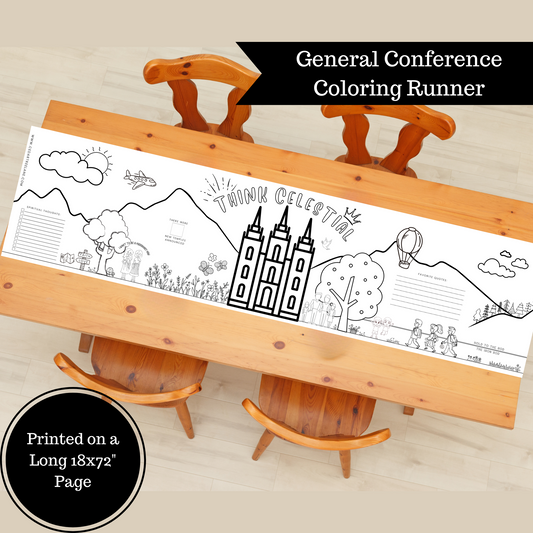 Conference Table Runner | Conference Coloring Page