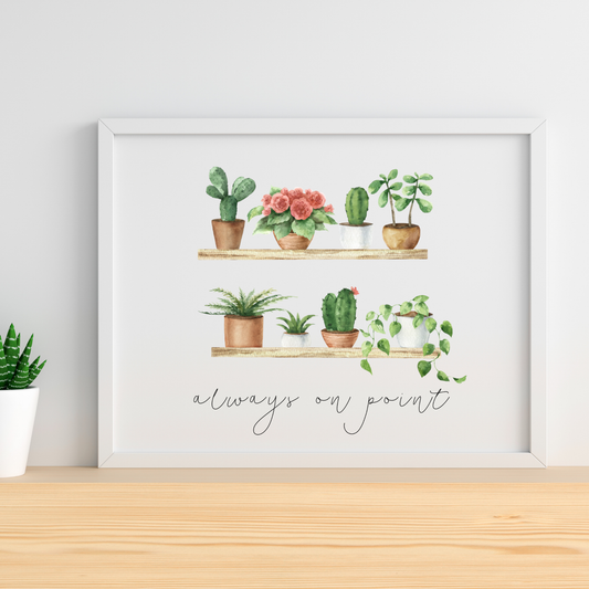 Always On Point | Watercolor Succulent Plant Art Print