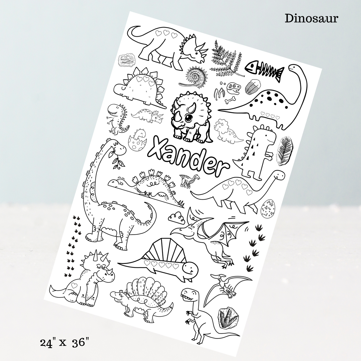 Dinosaur | Custom Coloring Page