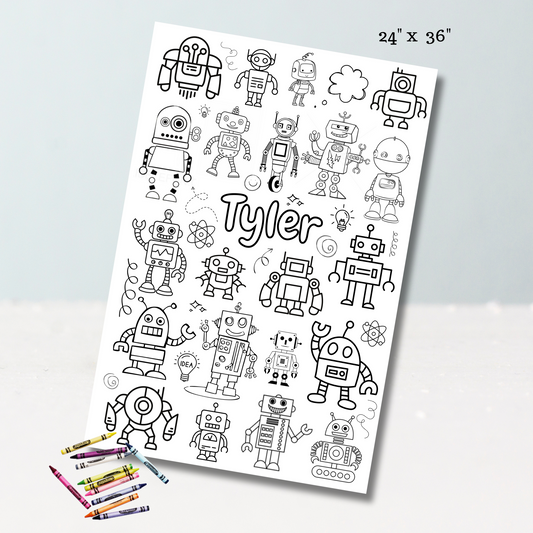 Robot | Custom Coloring Page
