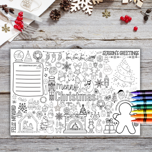 Christmas Place Setting Busy Page