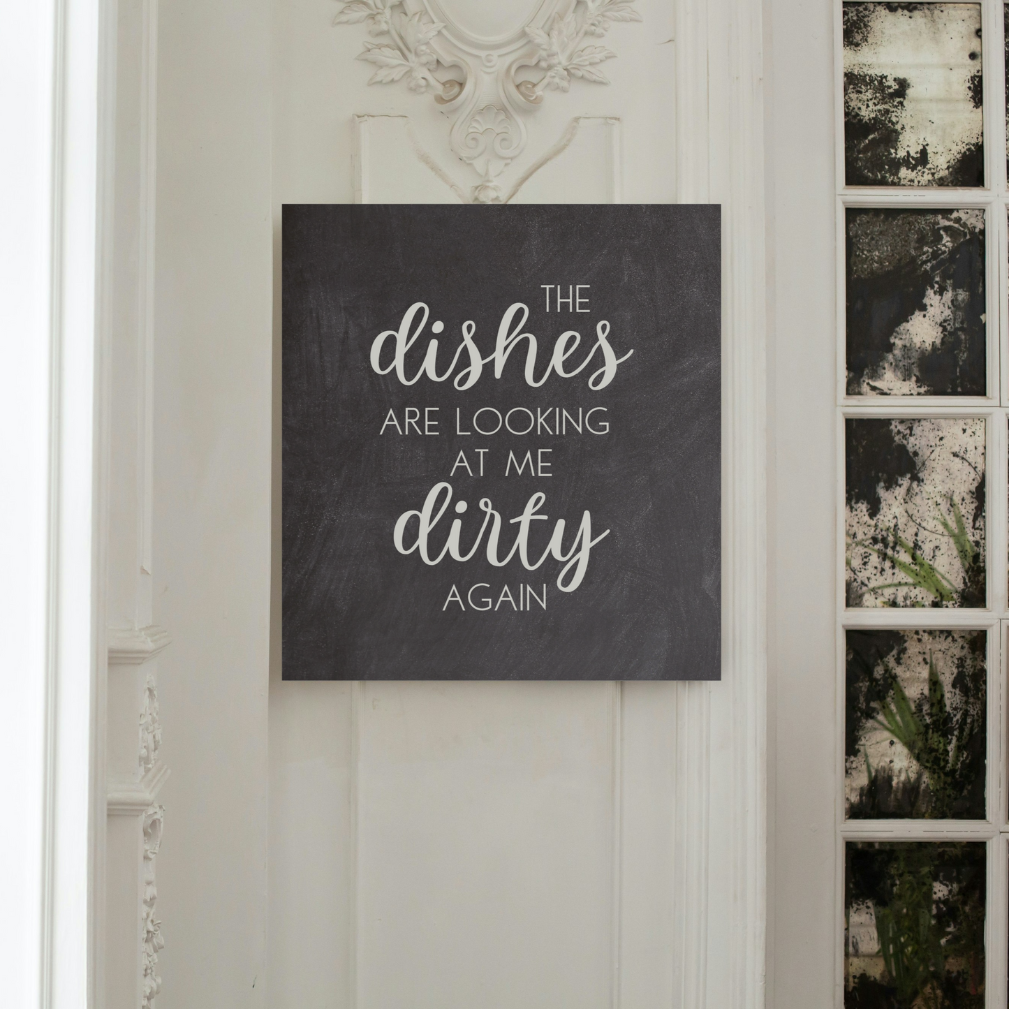 Dirty Dishes Art Print | Funny Kitchen Decor