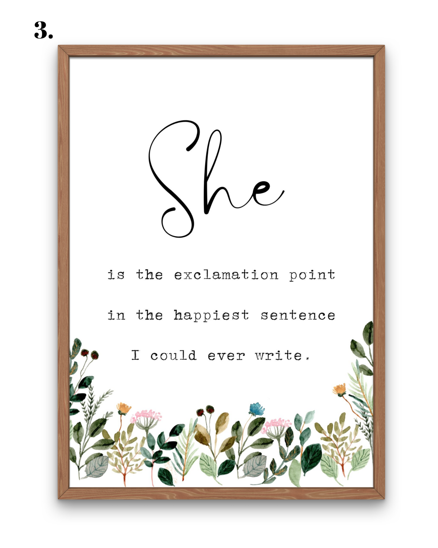 She Is ... Nursery Art Print | 5 Styles