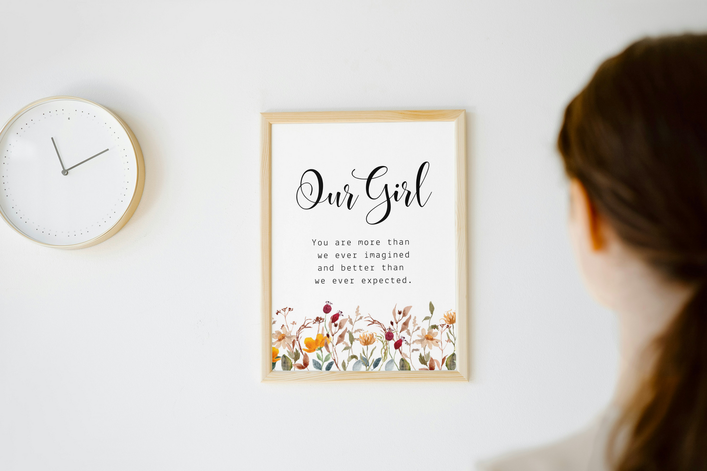 Custom Floral Nursery Art Prints | Set of 3